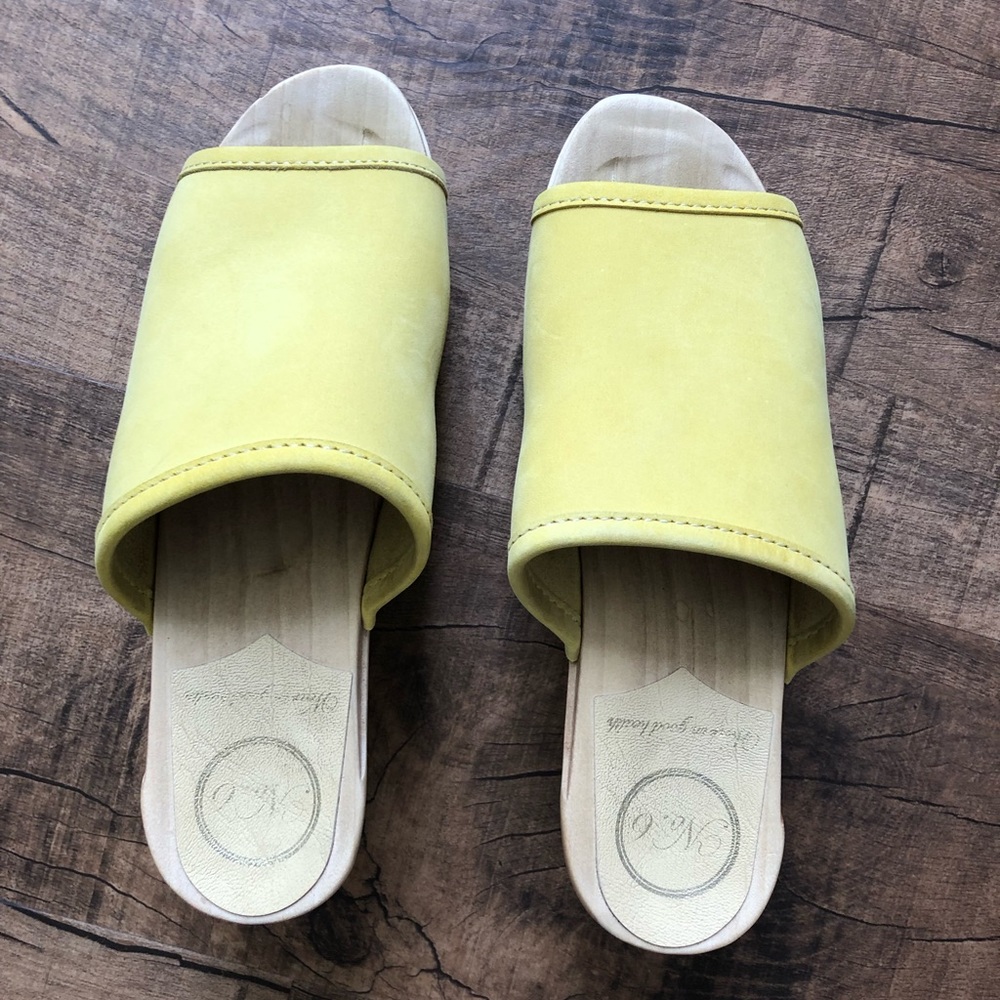 No.6 Daria Clog on Wedge in Yellow